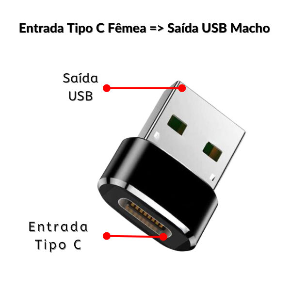 Adaptador para Cabo de Dados e/ou Energia