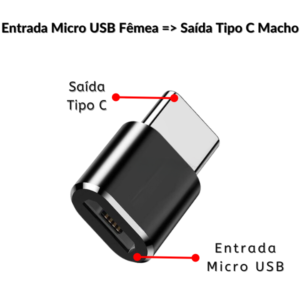 Adaptador para Cabo de Dados e/ou Energia