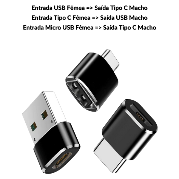 Adaptador para Cabo de Dados e/ou Energia