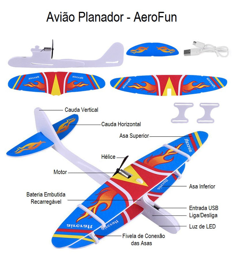 Avião Planador - AeroFun