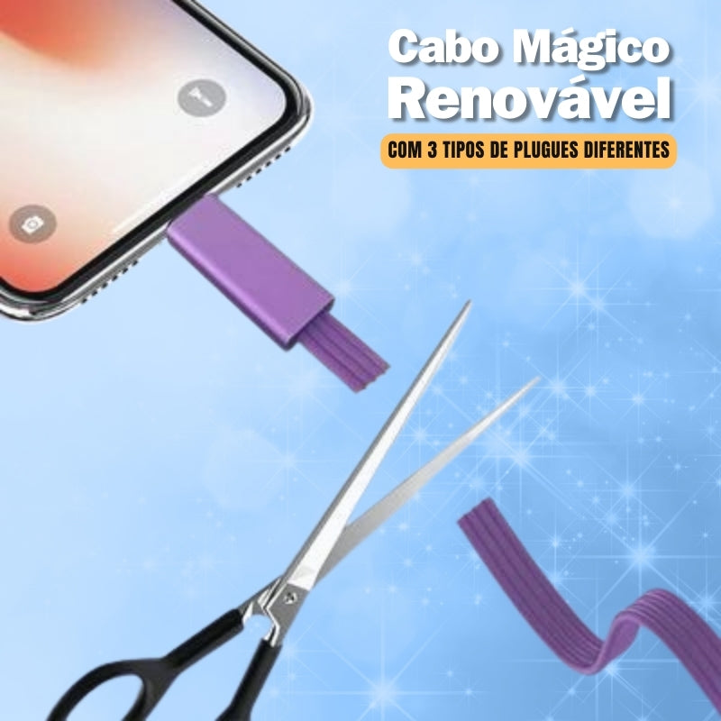 Cabo Mágico de Celular Reutilizável