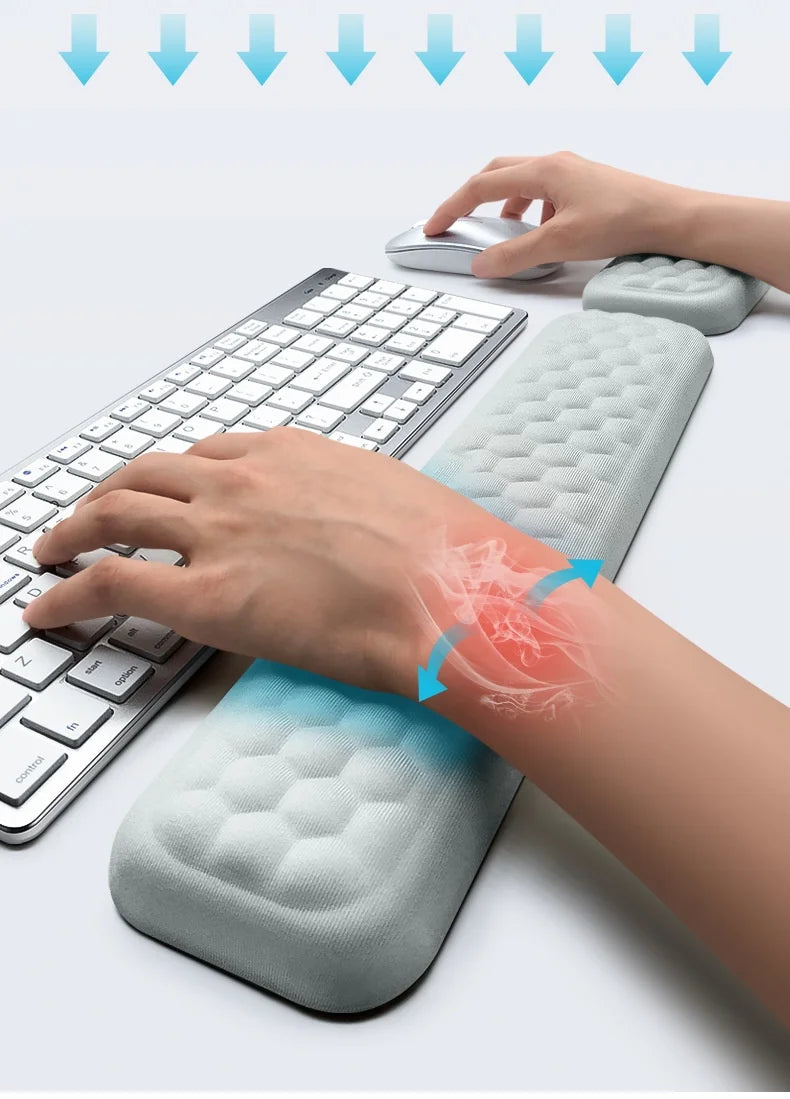 Almofada de Apoio do Pulso para Mouse e Teclado