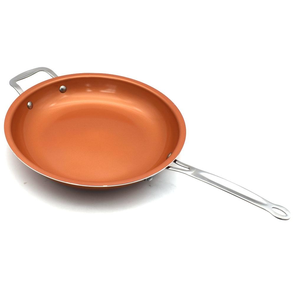 Panela de Cobre Tipo Frigideira Antiaderente - MaxChef