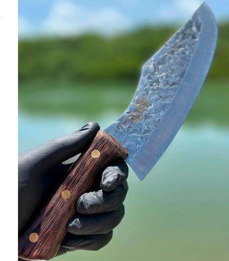 Cutelo Artesanal + Afiador Profissional - Elite Bulls