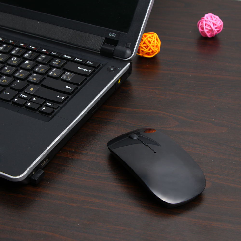 Mouse Óptico Sem Fio - Super Slim Wireless 2.4G 1600 DPI