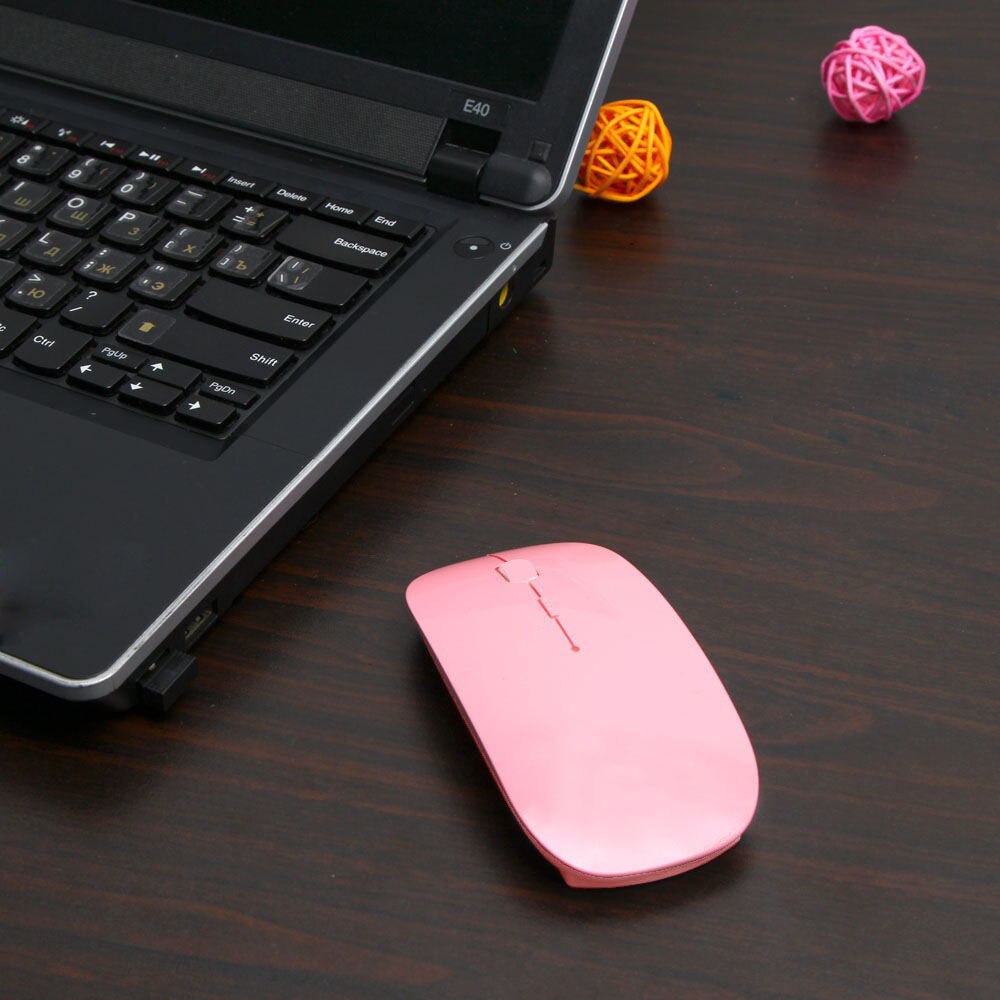 Mouse Óptico Sem Fio - Super Slim Wireless 2.4G 1600 DPI