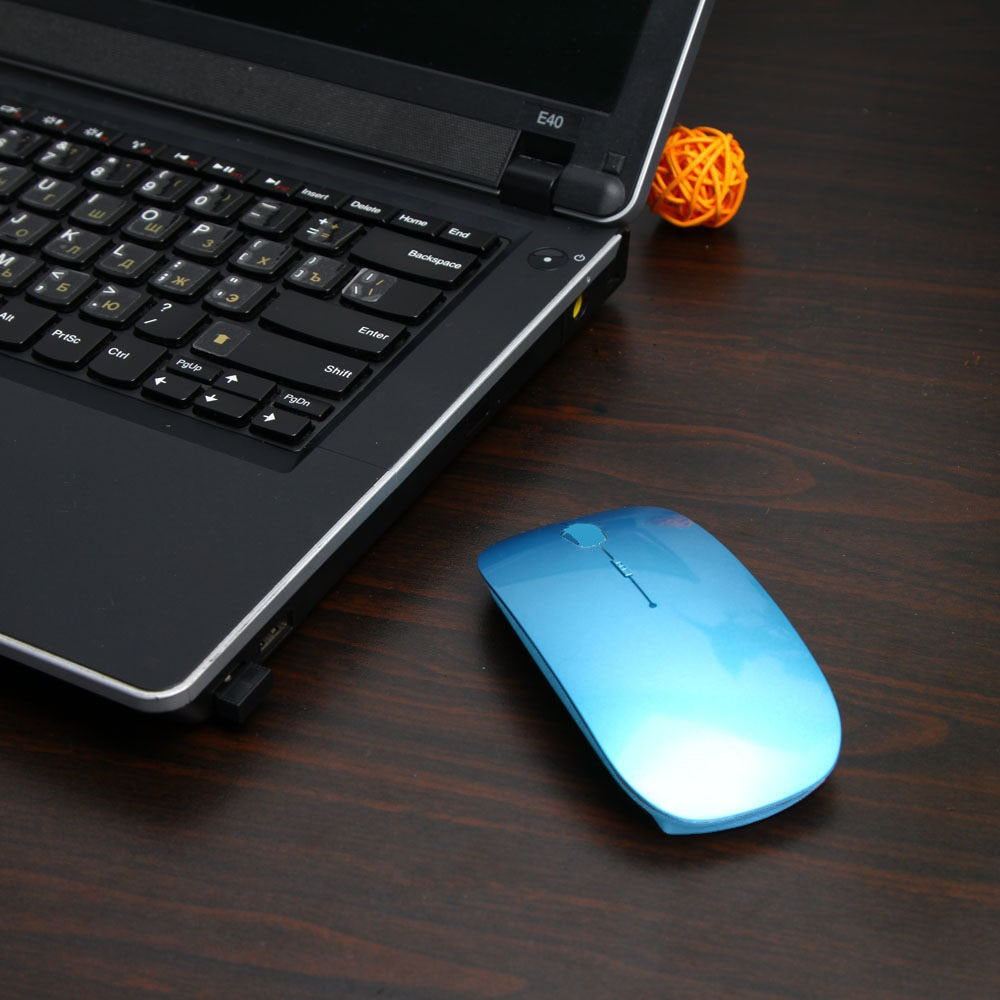 Mouse Óptico Sem Fio - Super Slim Wireless 2.4G 1600 DPI