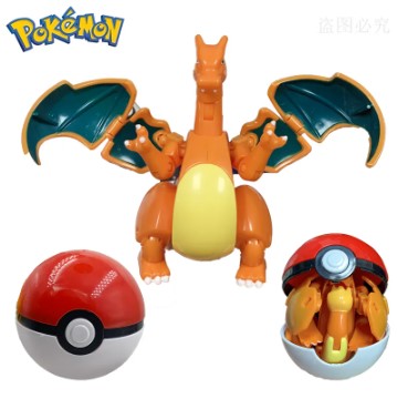 Brinquedo Pokebola com Mini PoKémon Dentro