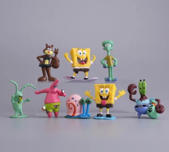 Brinquedos em Miniaturas - Bob Esponja