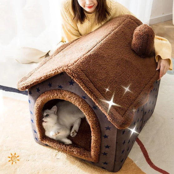 Casa para Pets Coberta de Pelúcia - PetCool
