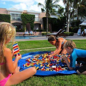 Saco de Guardar Brinquedo que vira Tapete