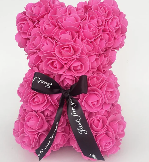 urso rosa 28cm sem caixa