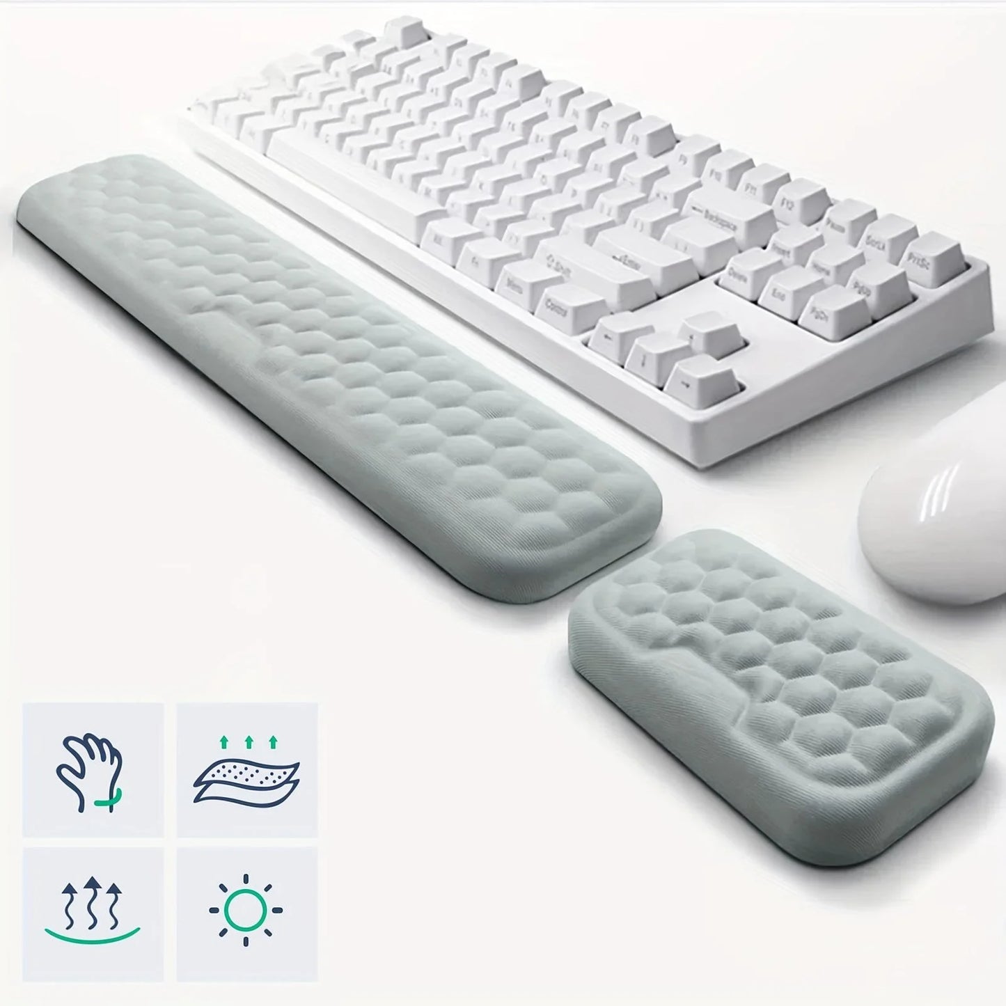 Almofada de Apoio do Pulso para Mouse e Teclado