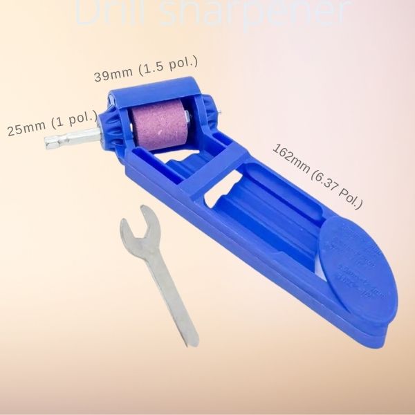 Afiador Apontador e Amolador de brocas portátil com Rebolo