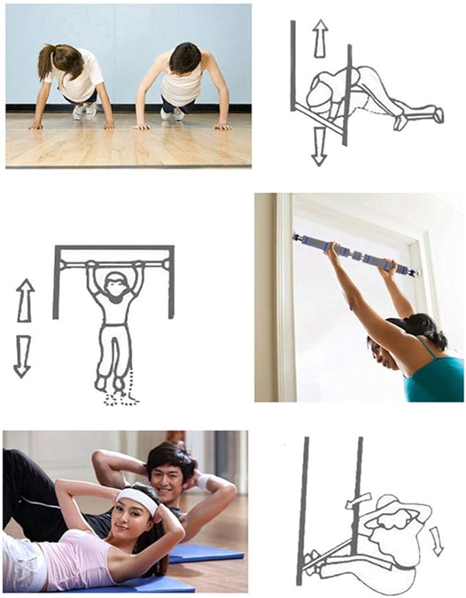 Barra Horizontal para Exercícios de Braços - Ajustável