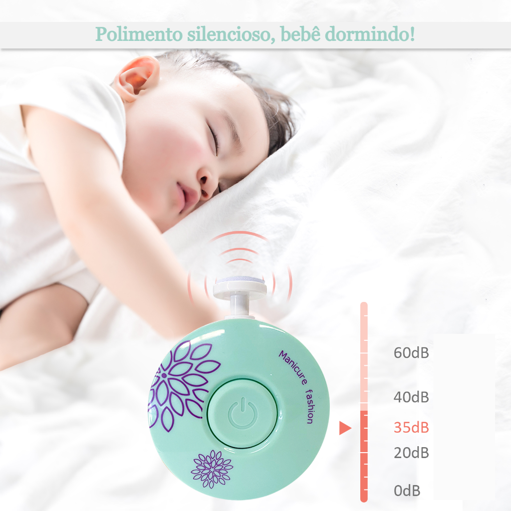 Aparador Lixador de Unhas Elétrico para Crianças