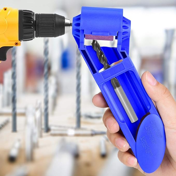 Afiador Apontador e Amolador de brocas portátil com Rebolo