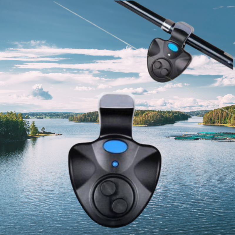 Alarme para Vara de Pescar com LED e Indicador de Fisgada