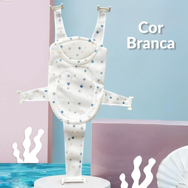 Assento de Banho tipo Rede para Banheira do Bebê - Universal com 5 Pontas