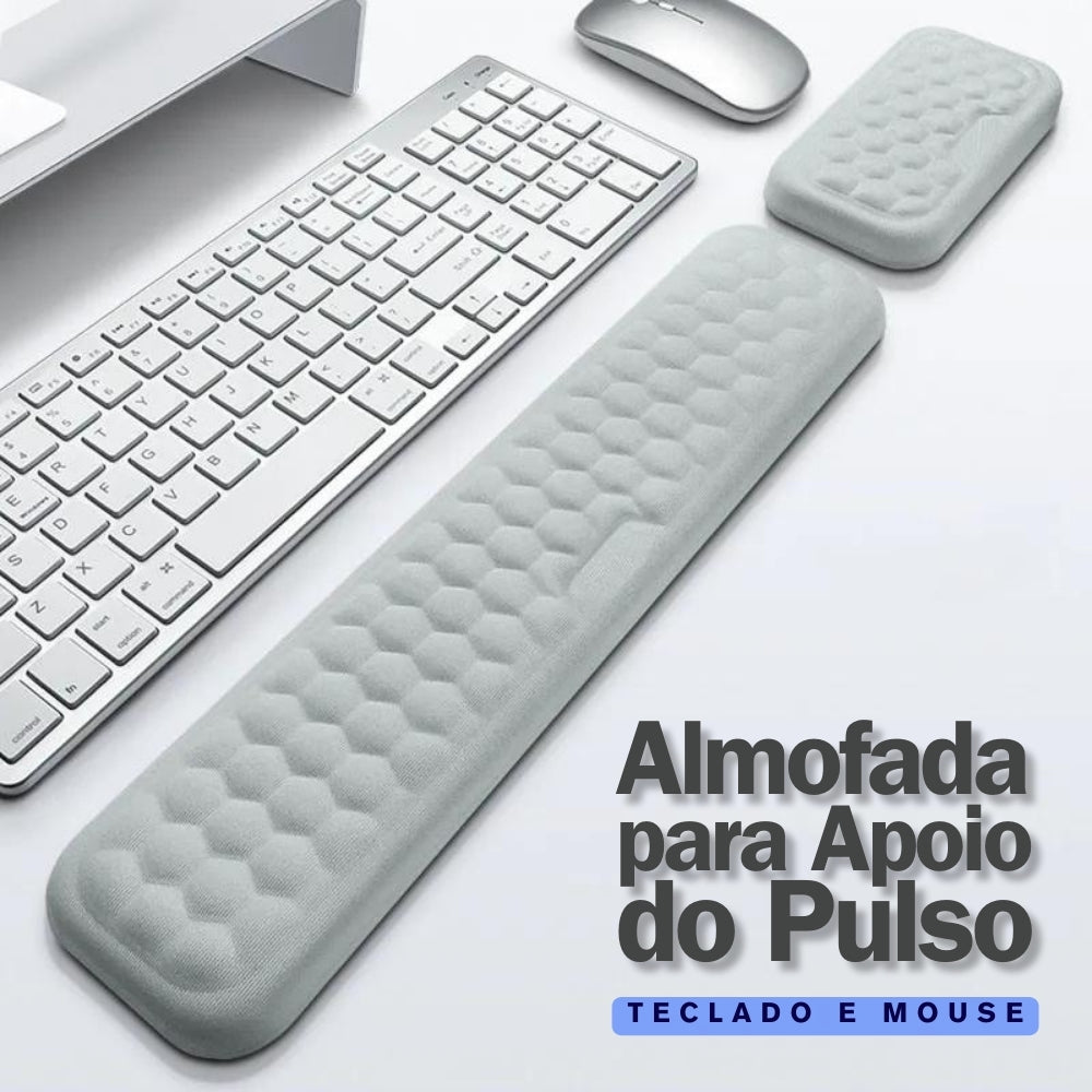 Almofada de Apoio do Pulso para Mouse e Teclado