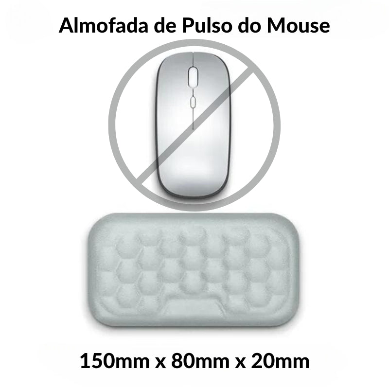 Almofada de Apoio do Pulso para Mouse e Teclado