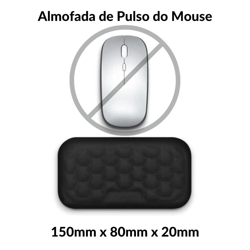 Almofada de Apoio do Pulso para Mouse e Teclado