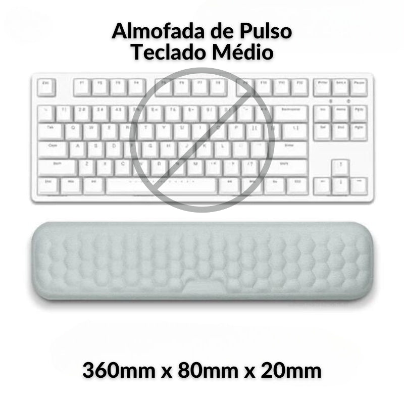 Almofada de Apoio do Pulso para Mouse e Teclado