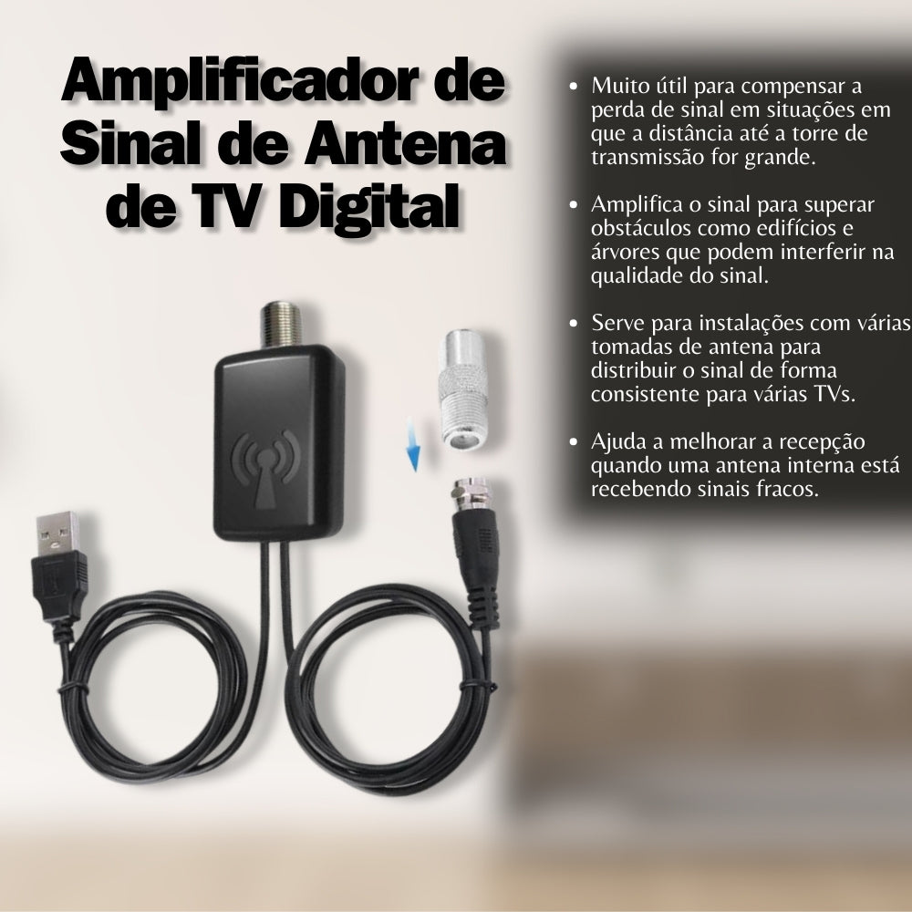 Amplificador de Sinal de Antena de TV's
