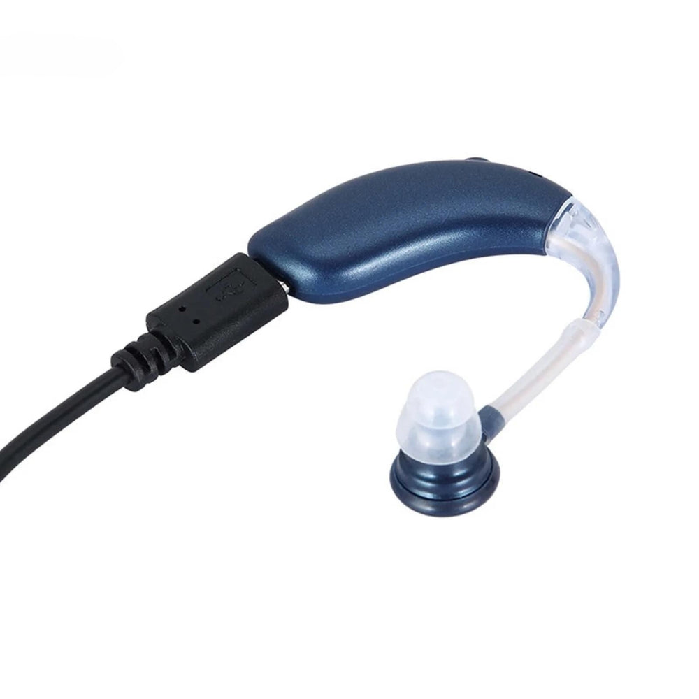 Aparelho Auditivo Amplificador Audição, Bateria Recarregável