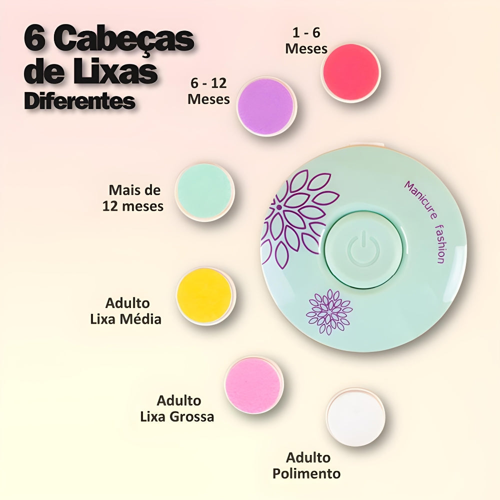 Aparador Lixador de Unhas Elétrico para Crianças