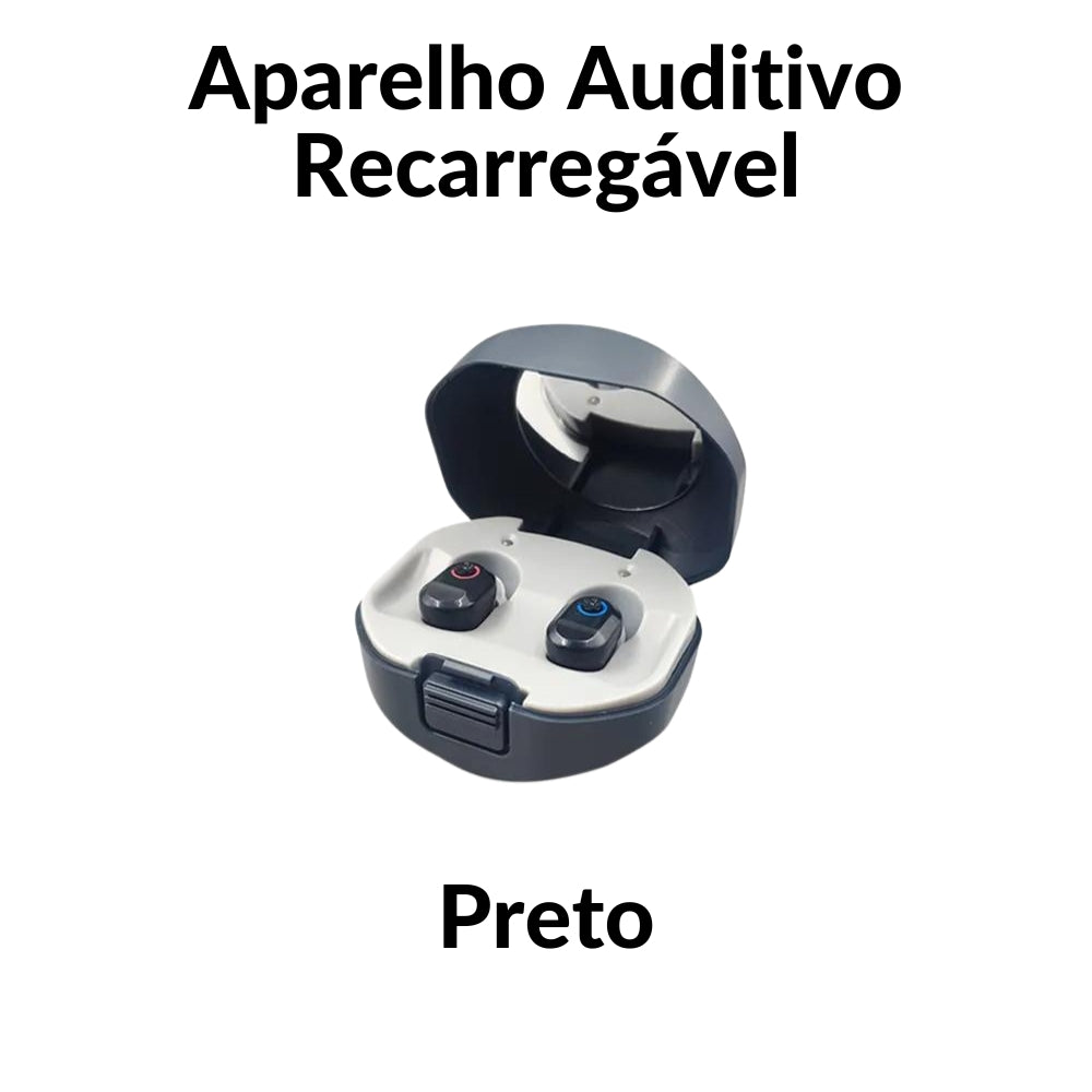 Aparelho Auditivo Recarregável