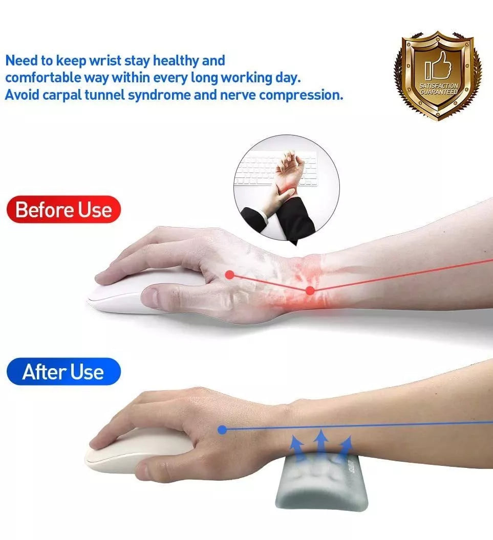 Almofada de Apoio do Pulso para Mouse e Teclado