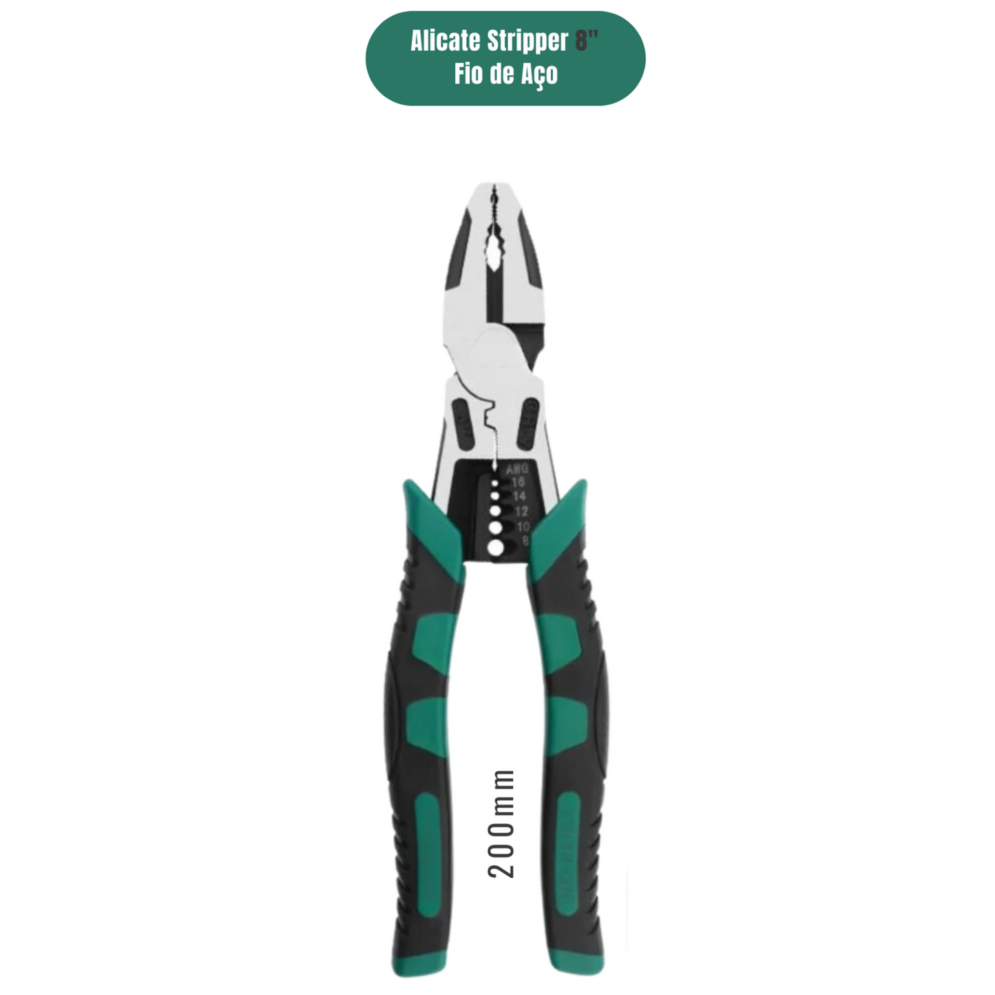 Alicates Multifuncionais em Aço Cromo-Molibdênio.