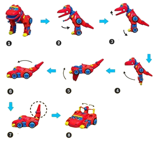 Brinquedos Figuras de Transformação - Gogo Dino Explorers