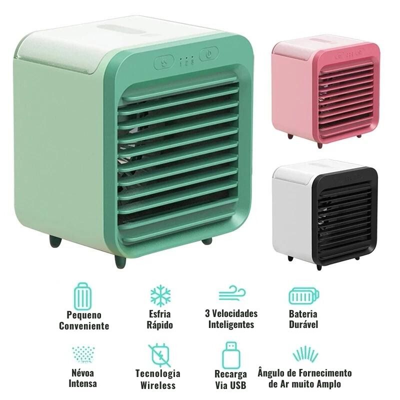 Ar-Condicionado Portátil - Mini Ventilador Climatizador