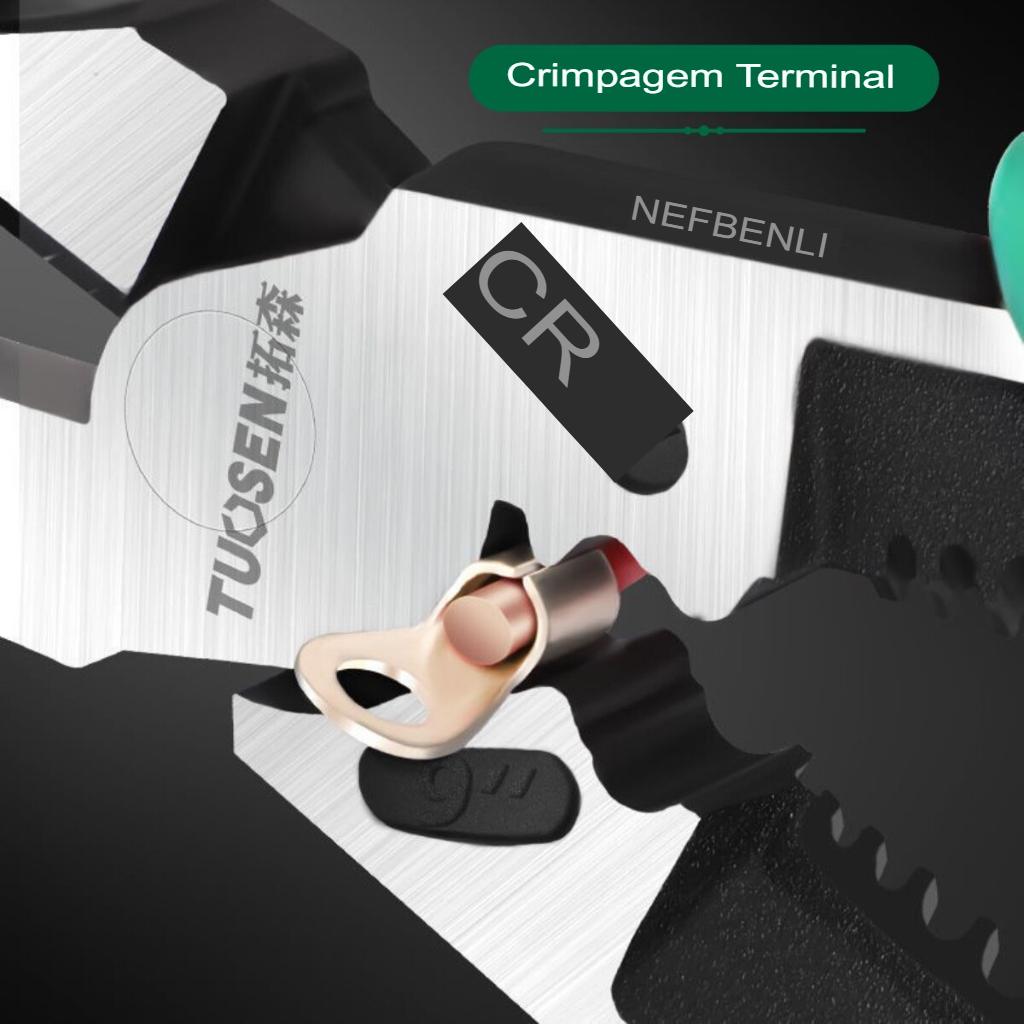 Alicates Multifuncionais em Aço Cromo-Molibdênio.