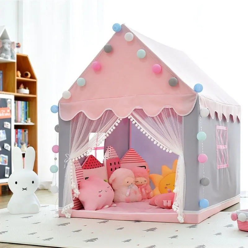 Casinha tipo Tenda para Crianças - Barraca de Princesa Dobrável