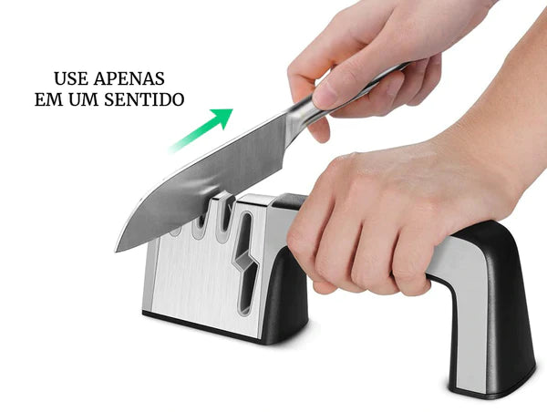 Afiador Amolador de Facas e Tesouras Profissional 4 em 1