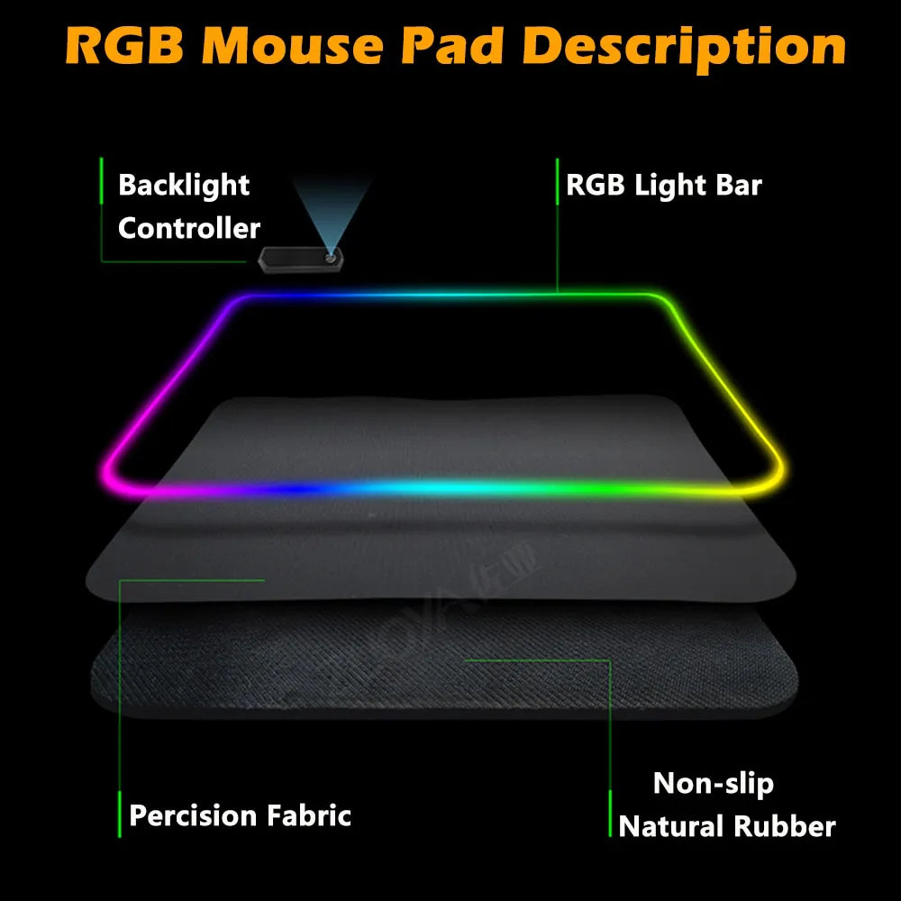 Mouse Pad Gamer com RGB