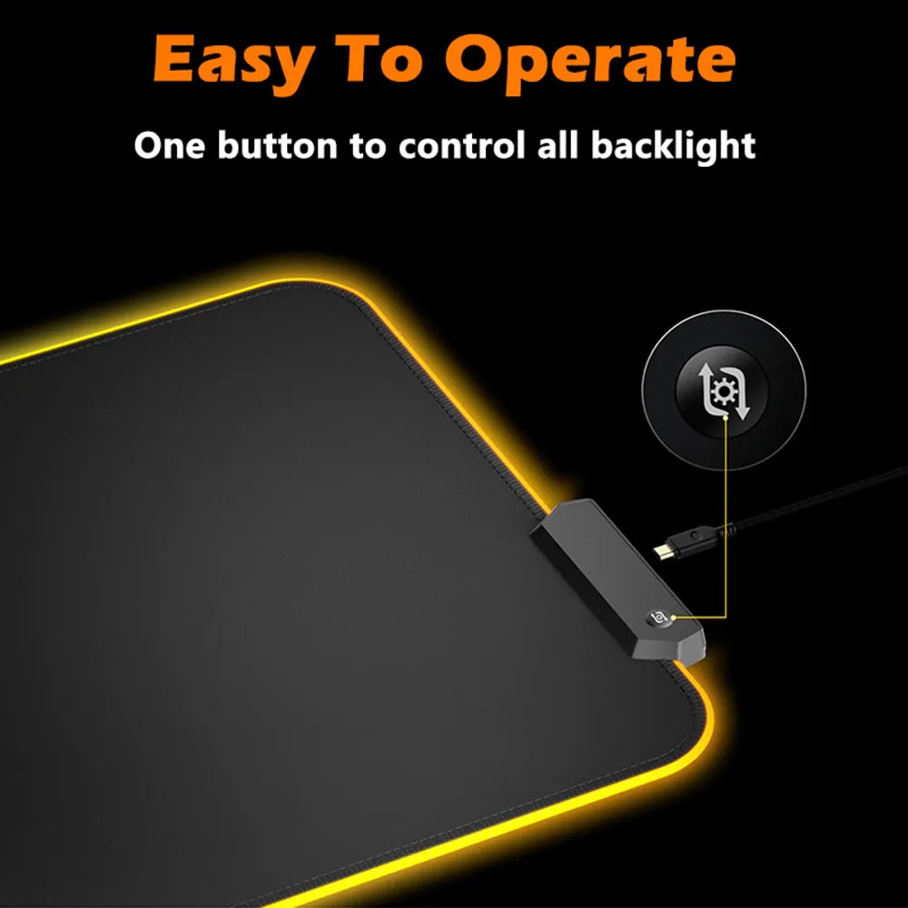 Mouse Pad Gamer com RGB