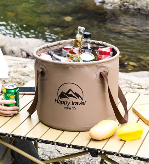 Balde De Camping Caça e Pesca Portatil