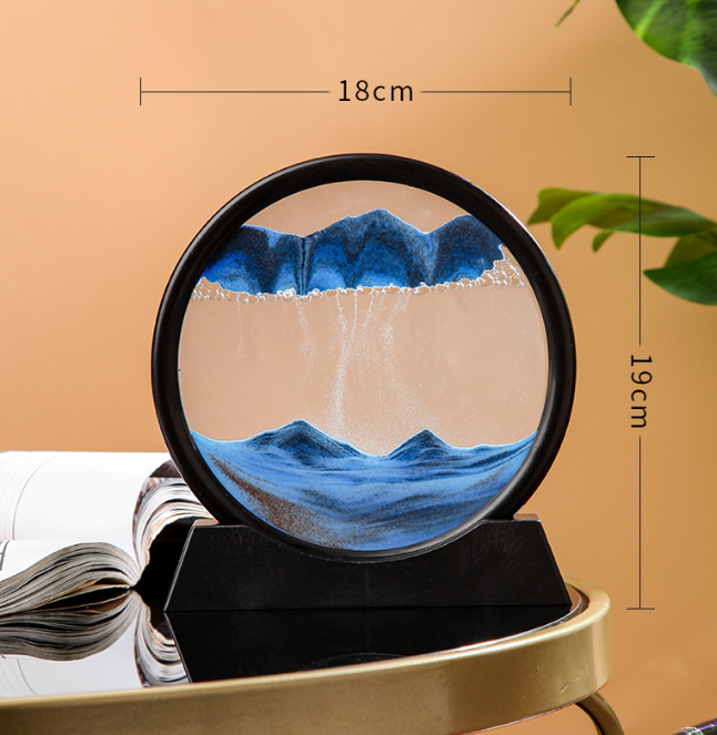 Ampulheta Decorativa - Paisagem de Areia do Mar