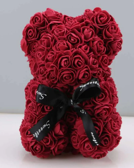 urso rosa 40cm sem caixa