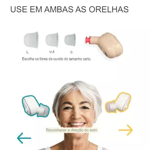 Aparelho Auditivo Recarregável