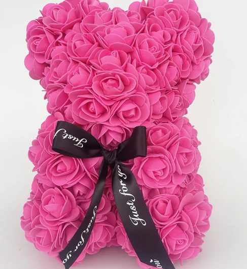 urso rosa 40cm sem caixa