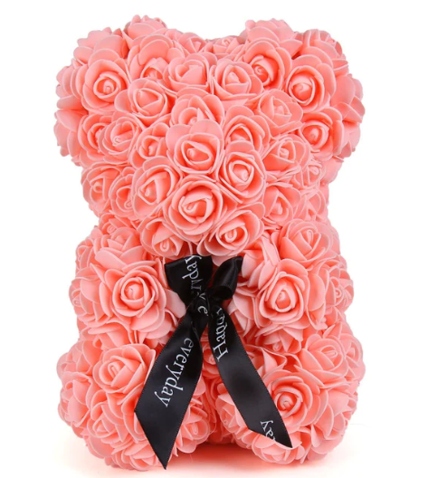 urso rosa 40cm sem caixa