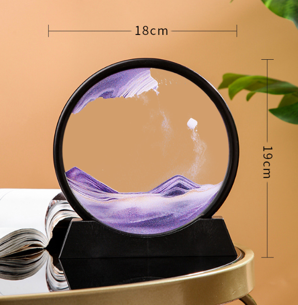 Ampulheta Decorativa - Paisagem de Areia do Mar