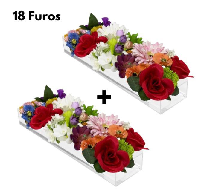 Vaso de Flores Retangular - zxy huaping