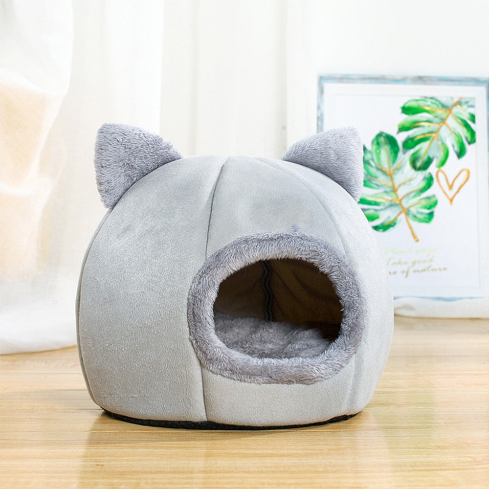 Casinha para Pets com Orelhas de Gato