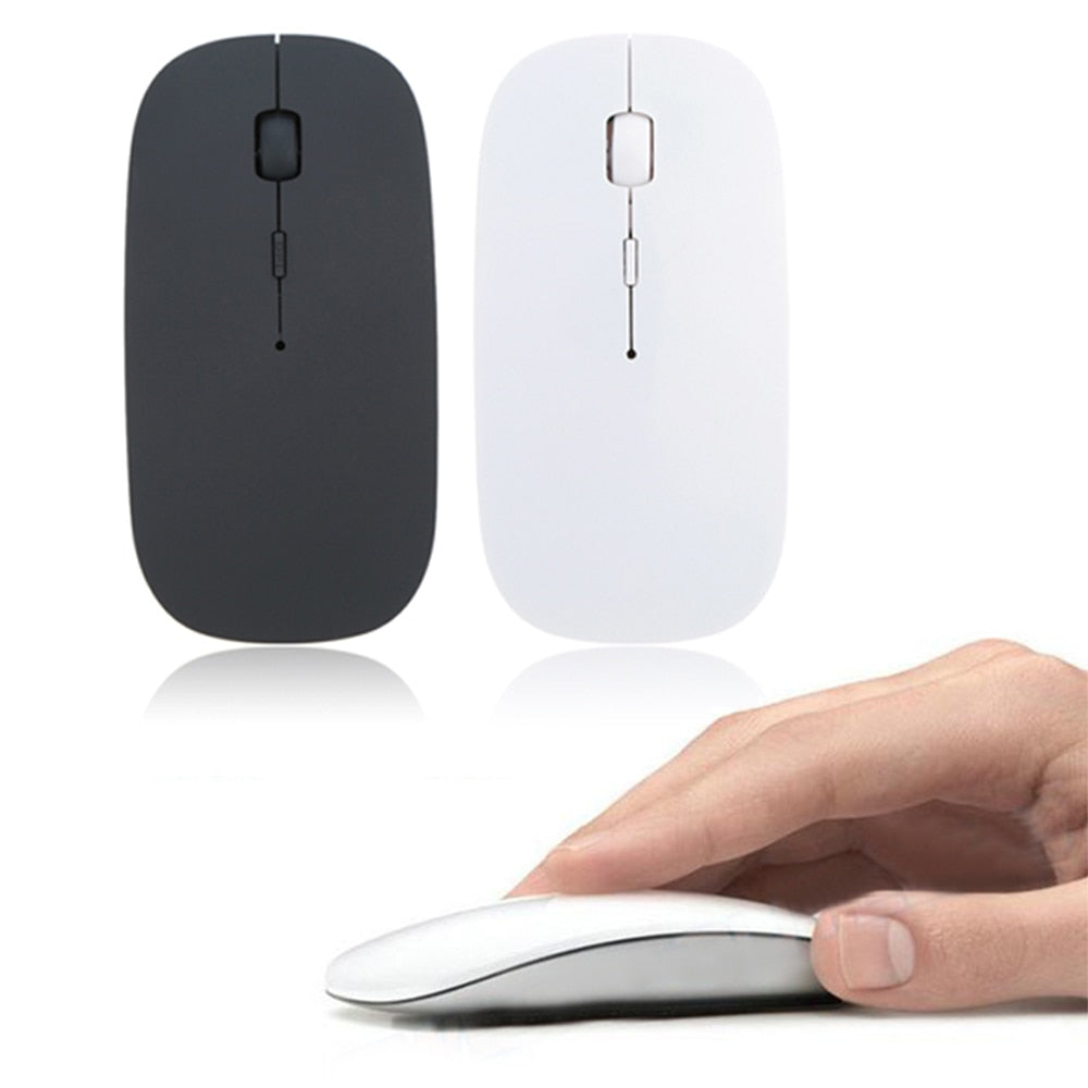 Mouse Óptico Sem Fio - Super Slim Wireless 2.4G 1600 DPI